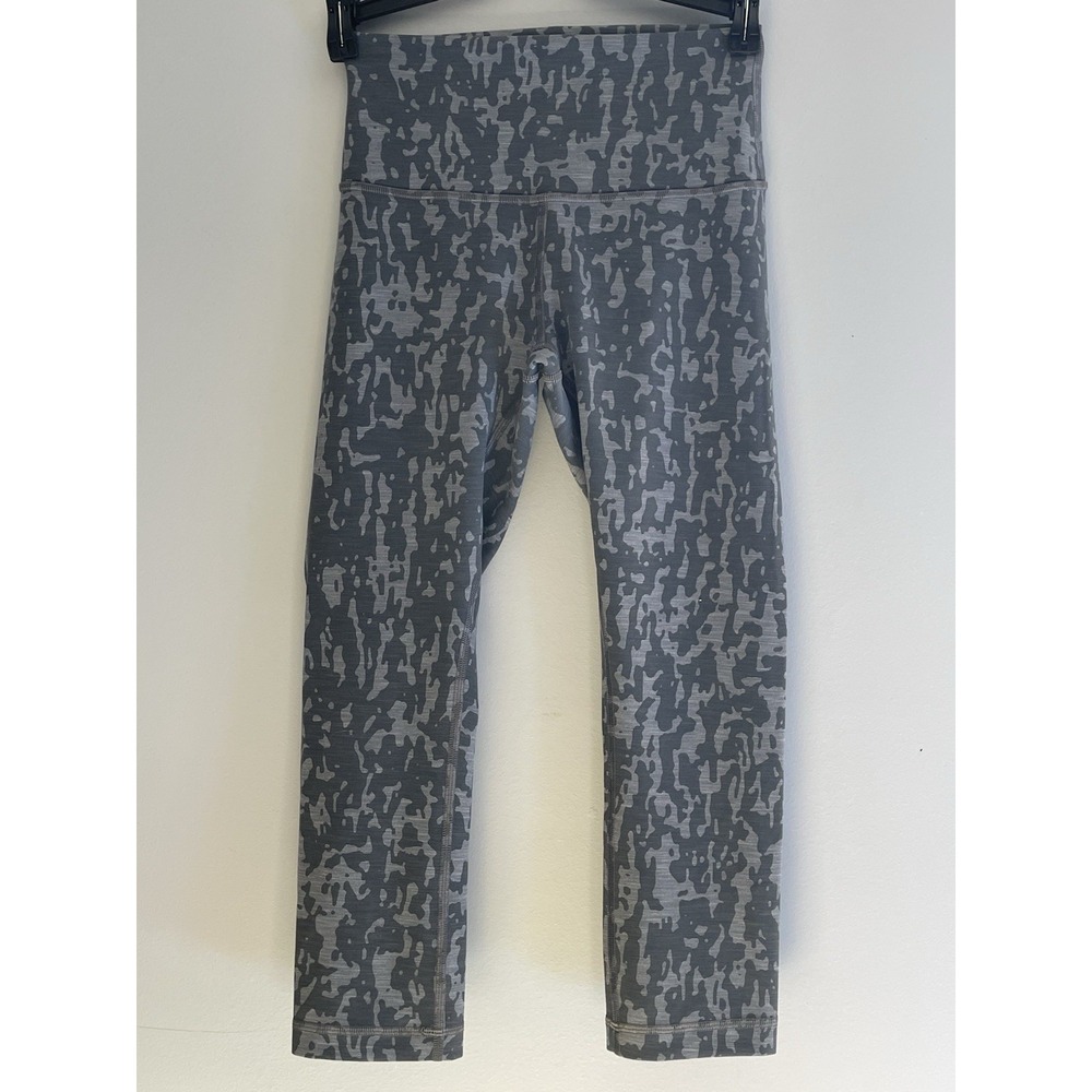 Lululemon Wunder Train High Rise Cropped Leggings Pants Size 4